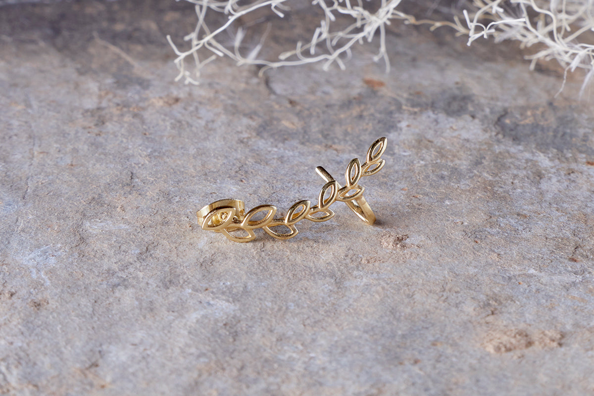 Boucles d'oreilles grimpantes Pritee - Or