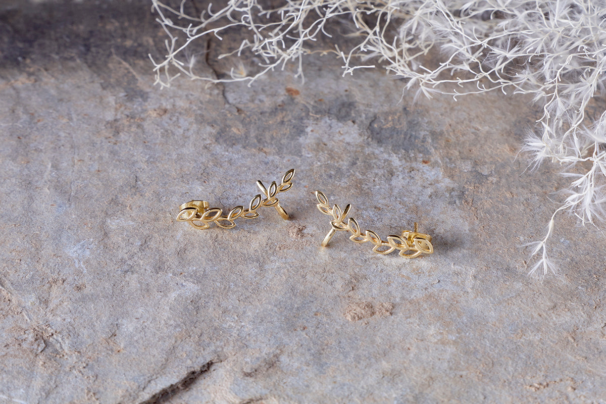Boucles d'oreilles grimpantes Pritee - Or