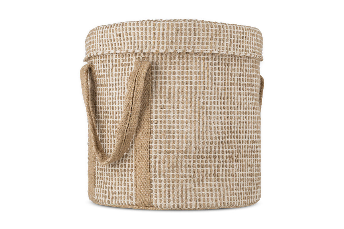 Panier à Linge Rohia - Naturel & Crème