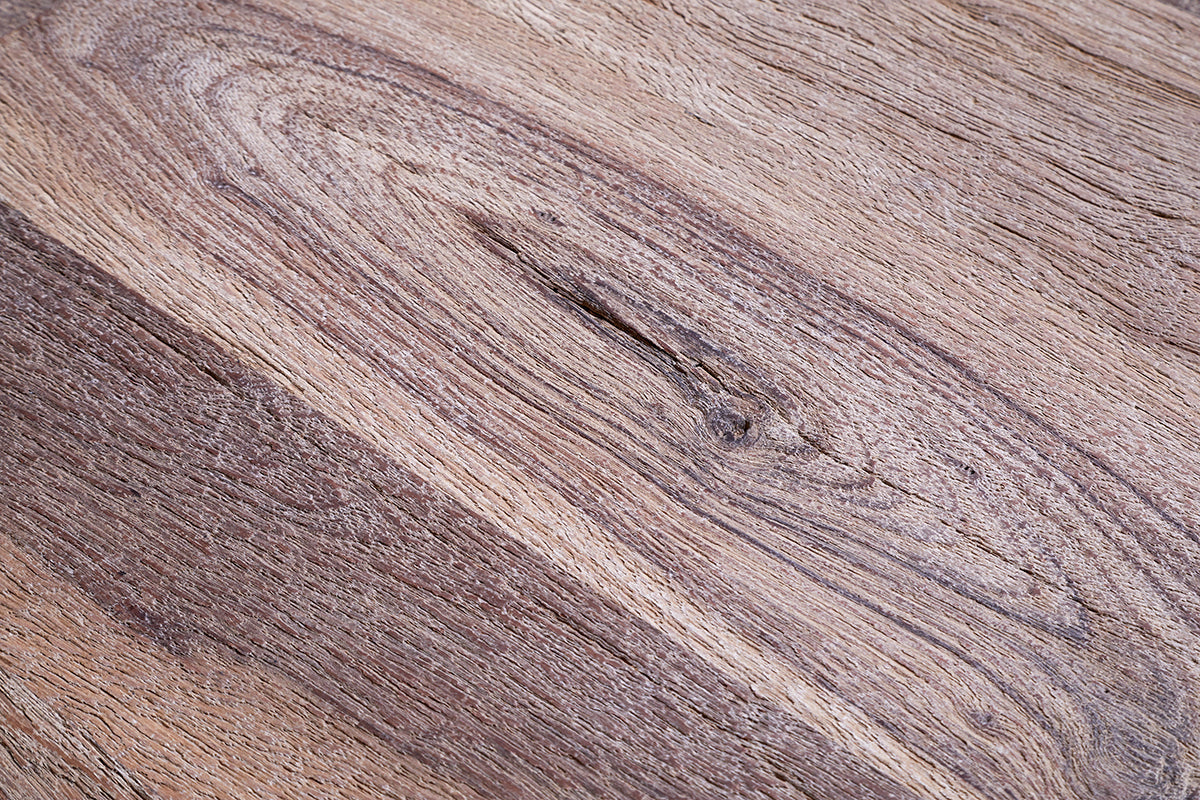 Bloc de boucher en bois récupéré Tivu - Naturel