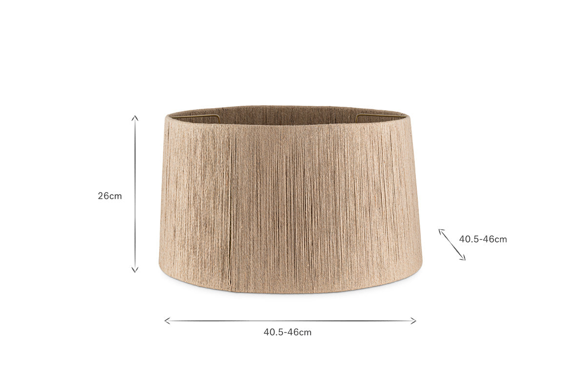 Abat-jour en jute tissé Tiwa - Naturel