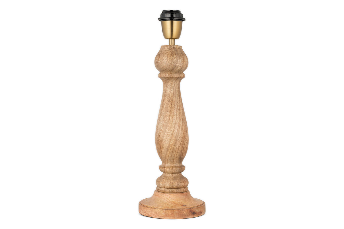 Lampe de table classique en bois Usha - Naturel