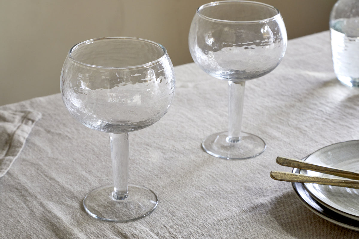 Verre à gin martelé Yala - Transparent (lot de 2)