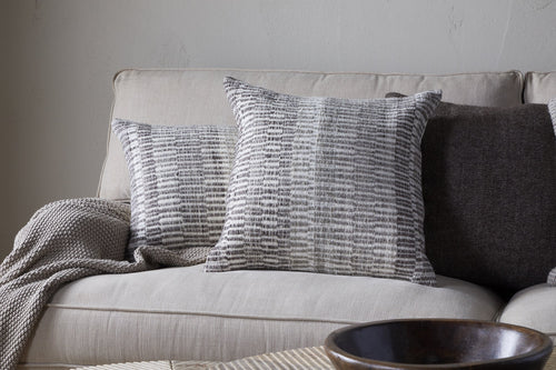 Housse de coussin en laine Aahna - Anthracite