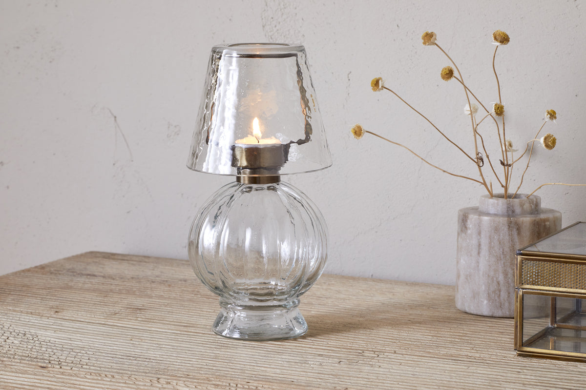 Lampe photophore en verre Adesola - Transparent