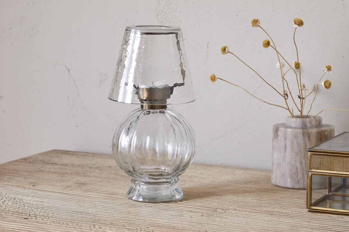 Lampe photophore en verre Adesola - Transparent