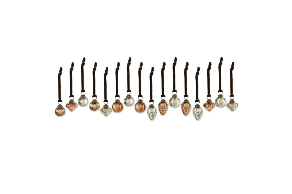 Pot à babioles Adisa - Or antique et rouille (lot de 16)
