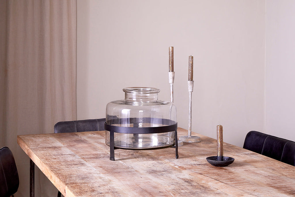 Vase en verre recyclé Akoro - Transparent