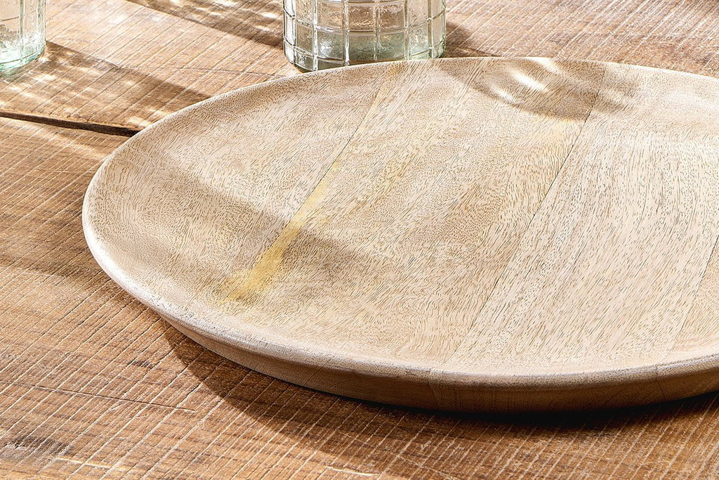 Assiette de service artisanale