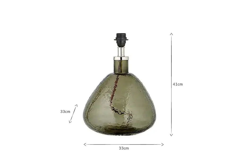 Lampe Baba en verre recyclé - Vert - Petite et large