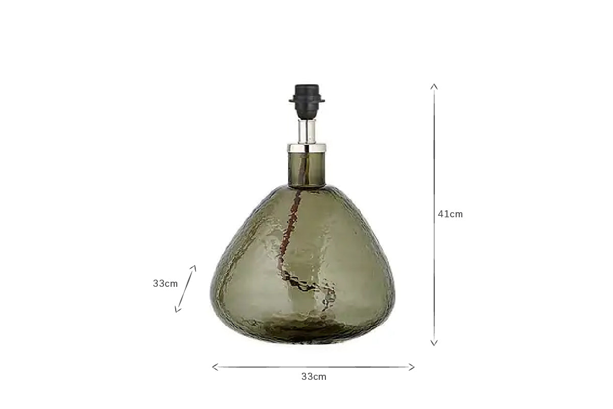 Lampe Baba en verre recyclé - Vert - Petite et large