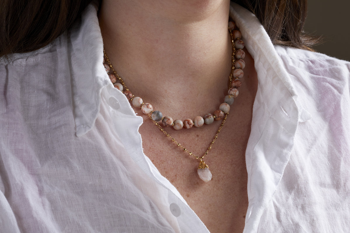 Collier Cerita - Rhodochrosite