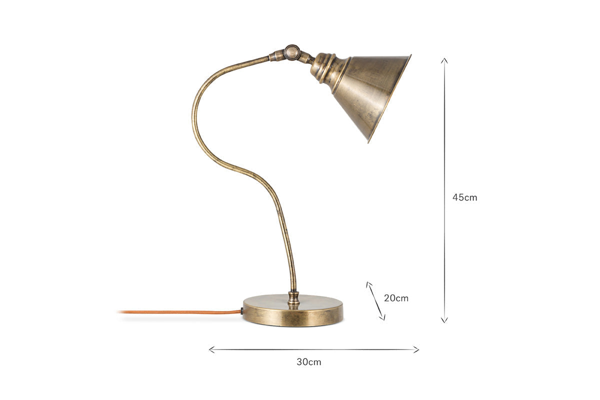 Lampe de bureau Damba - Laiton antique