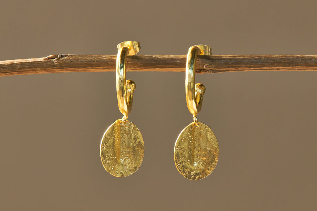 Boucles d'oreilles créoles Esta - Or - Taille unique