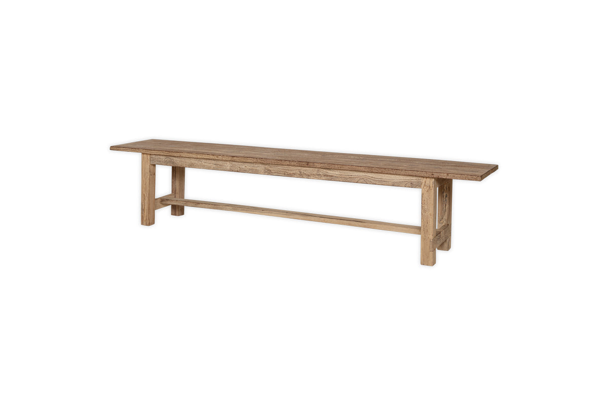 Banc Fioni en bois recyclé - Naturel