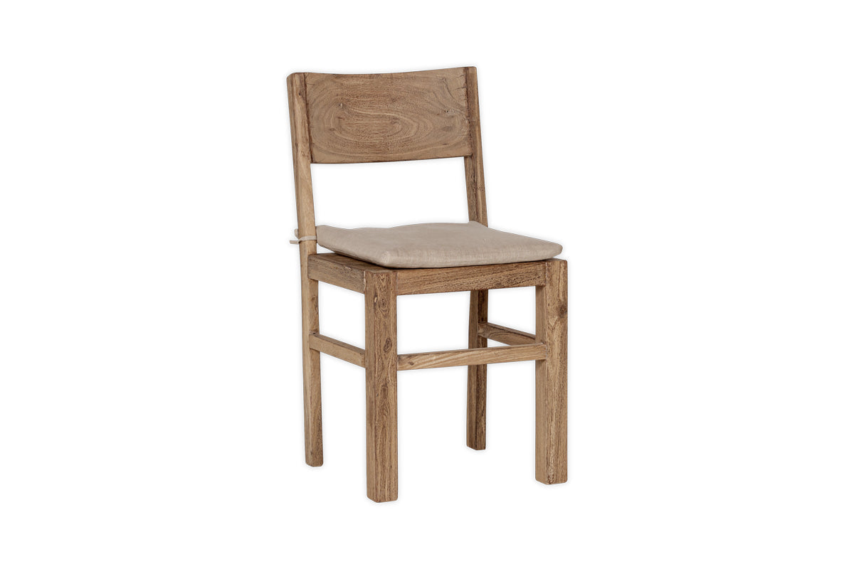 Chaise de salle à manger Fioni en bois recyclé - Naturel