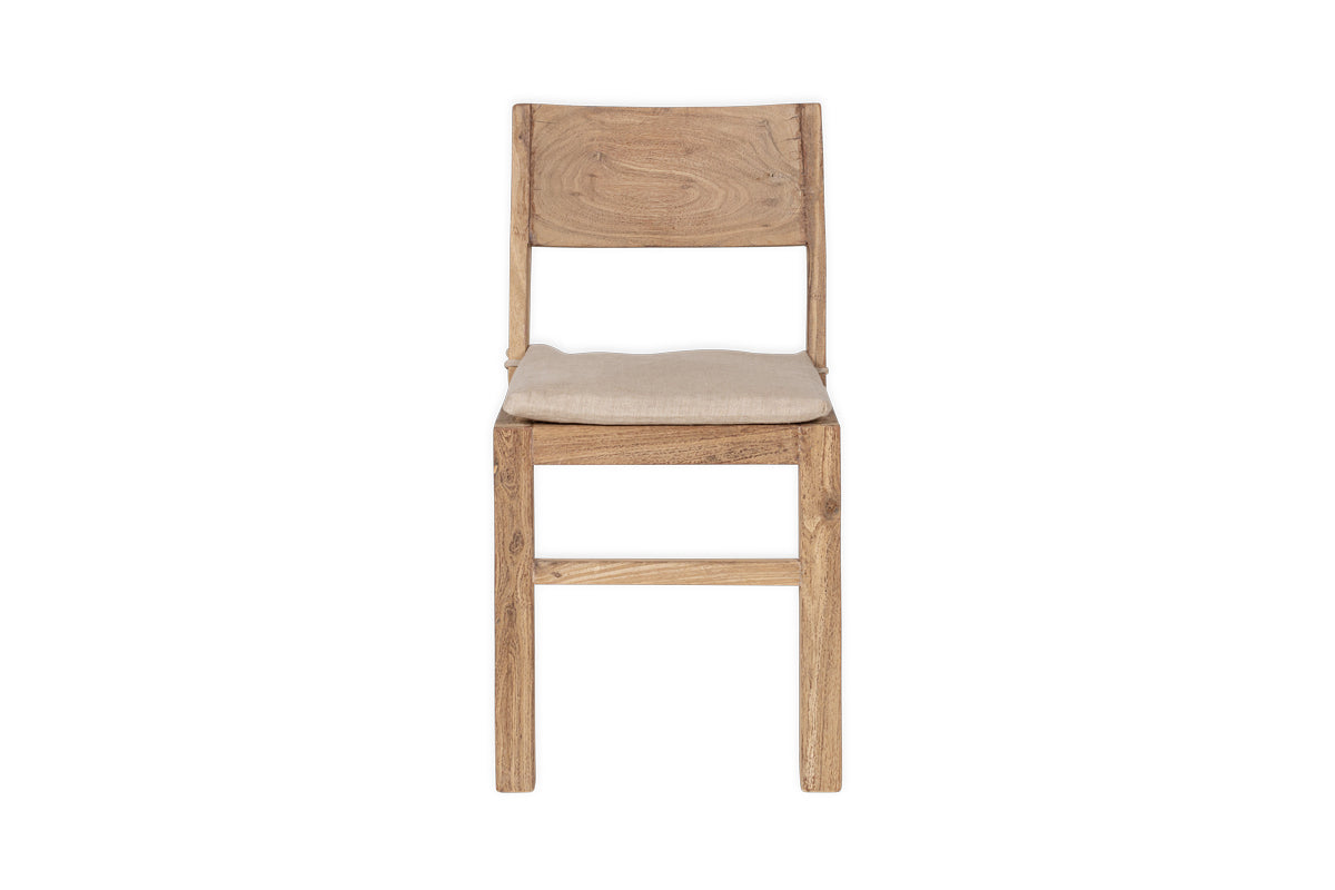 Chaise de salle à manger Fioni en bois recyclé - Naturel