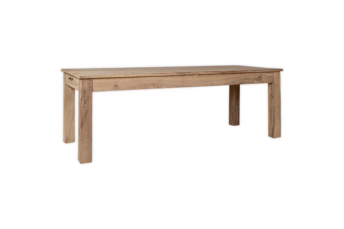 Table à manger Fioni en bois recyclé - Naturel