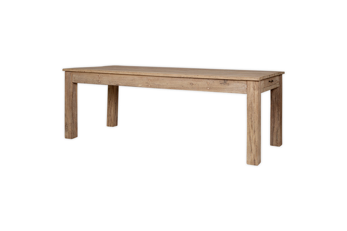 Table à manger Fioni en bois recyclé - Naturel