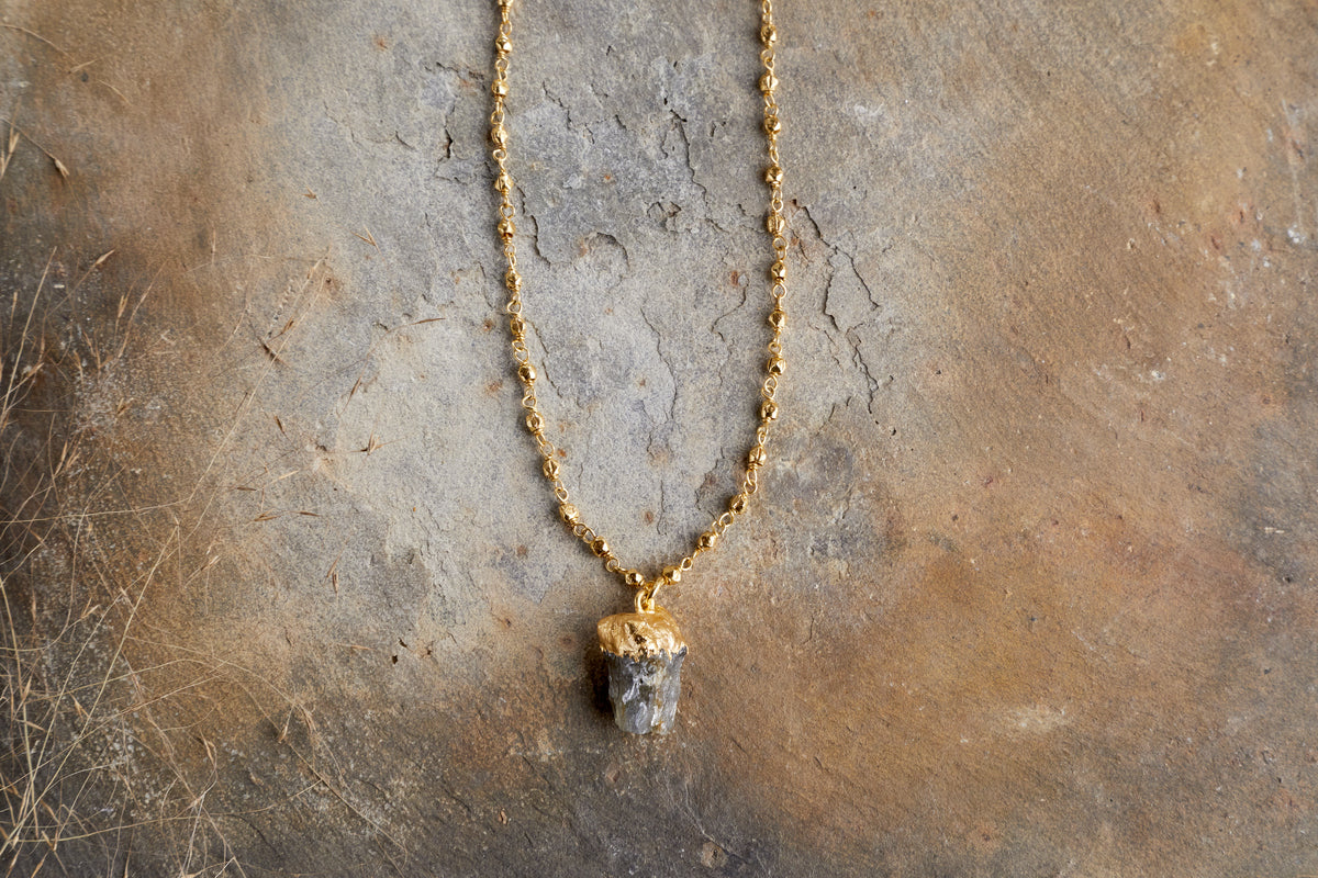 Collier Hadari en labradorite - Or