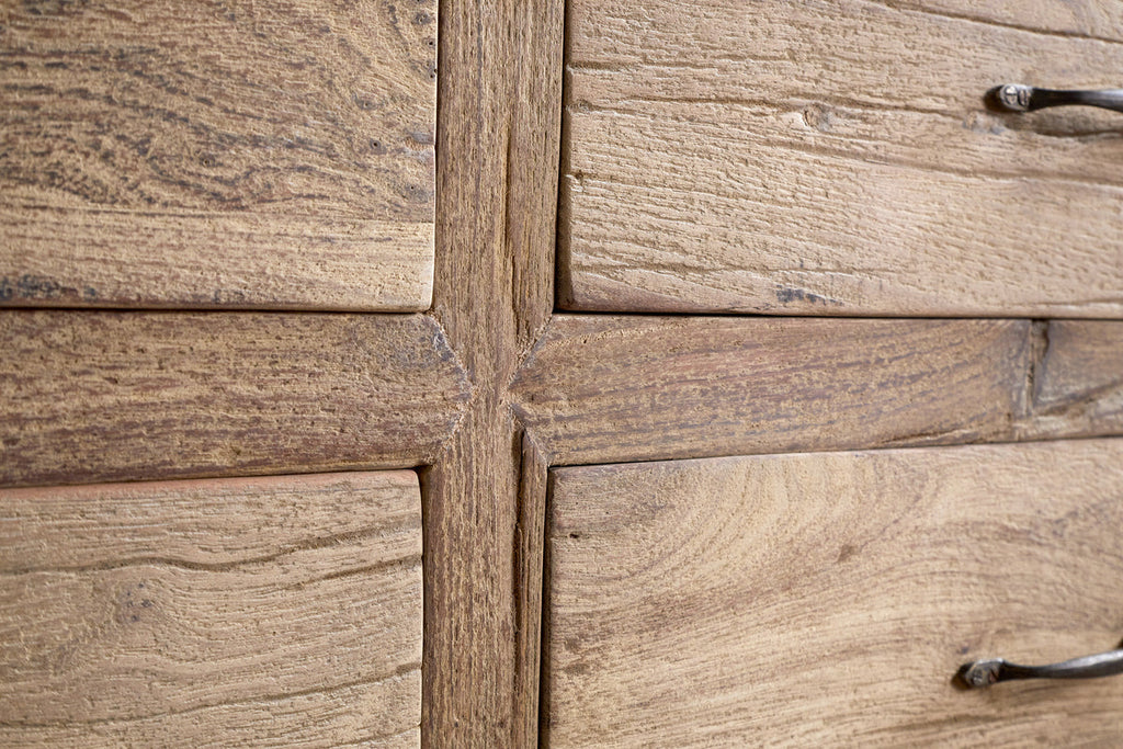 Commode Iya en bois recyclé - Naturel - Grande