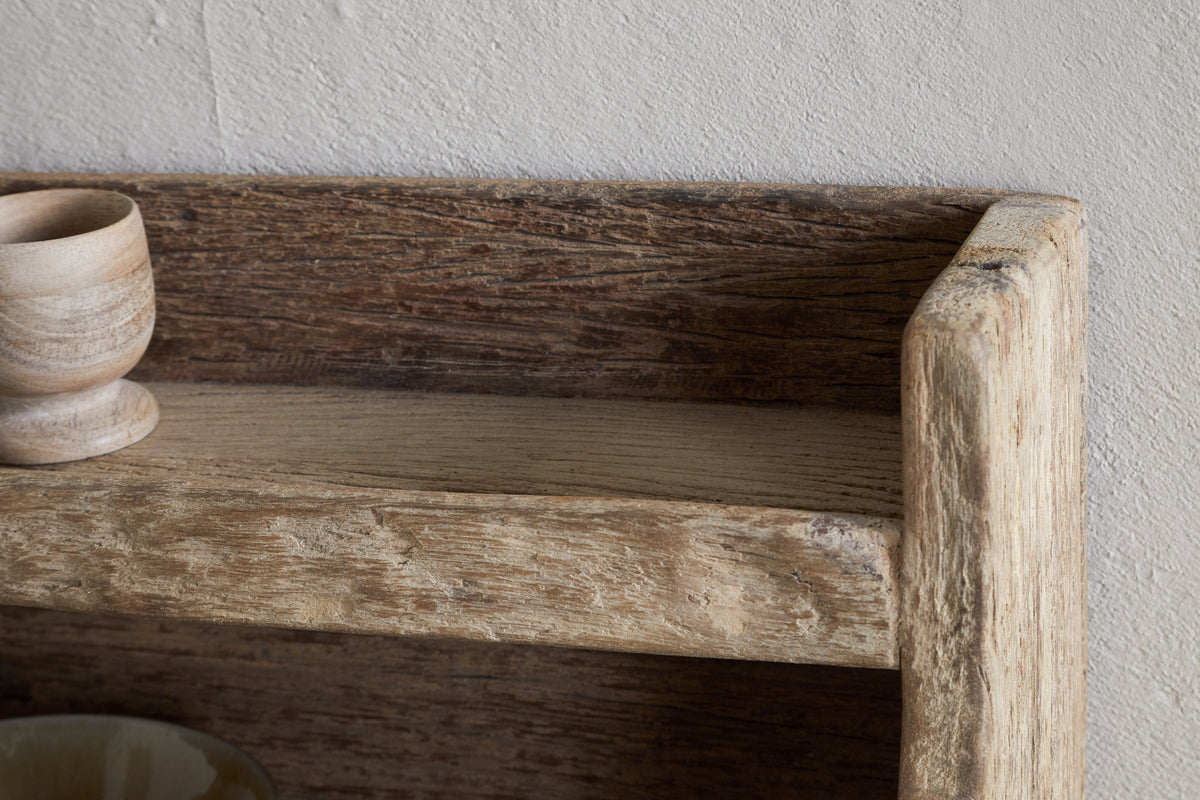Étagère de rangement en bois recyclé Ibo - Naturel