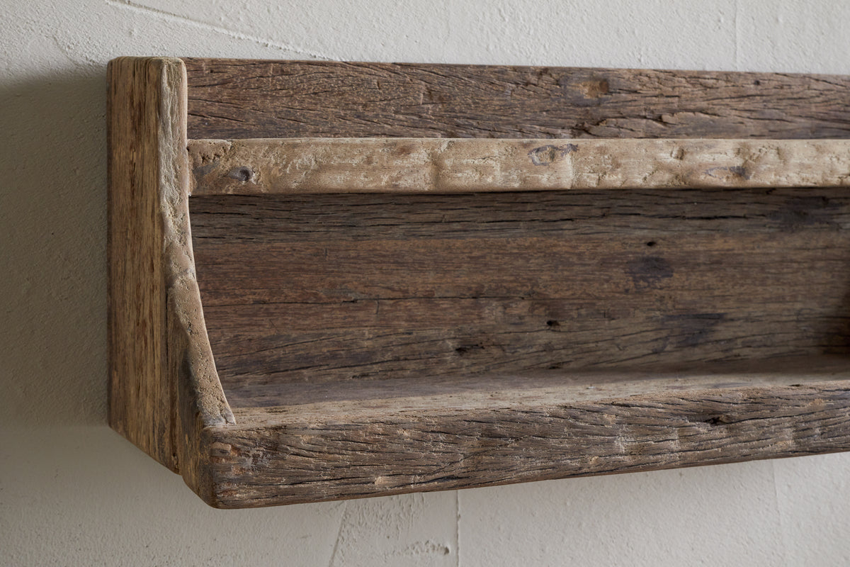 Étagère de rangement en bois recyclé Ibo - Naturel