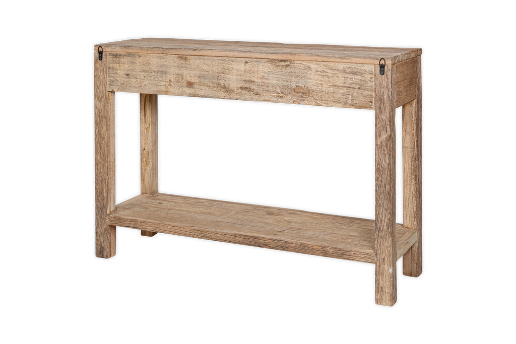 Console 3 tiroirs en bois recyclé Ibo - Naturel