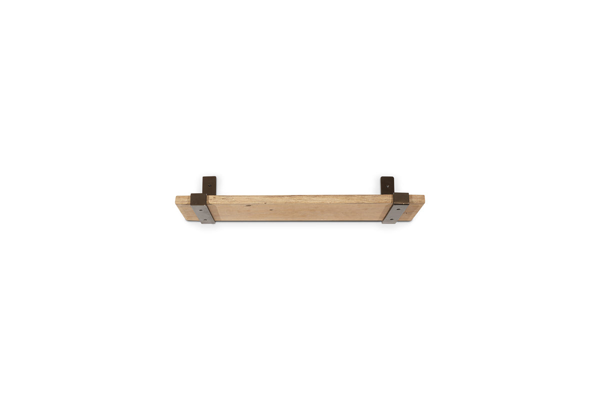 Étagère Ibo en bois recyclé et fer - Naturel