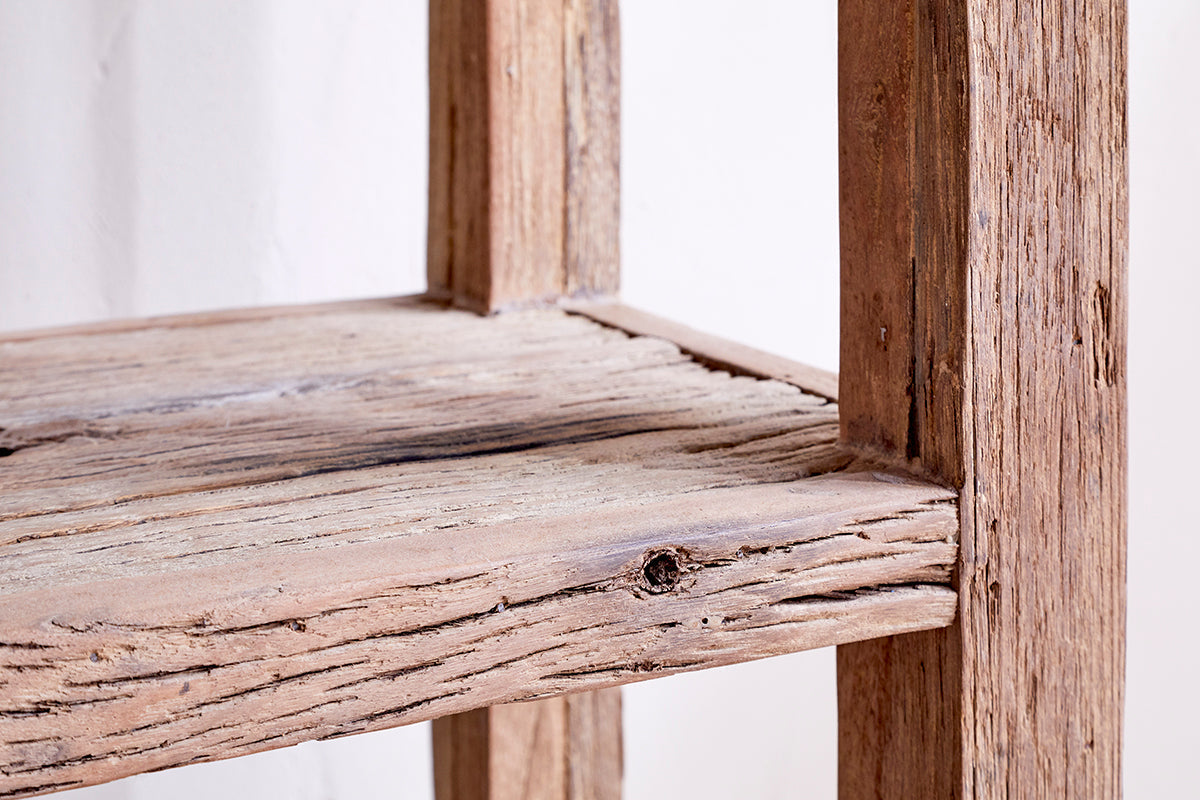 Étagère en bois recyclé Ibo - Naturel - Large