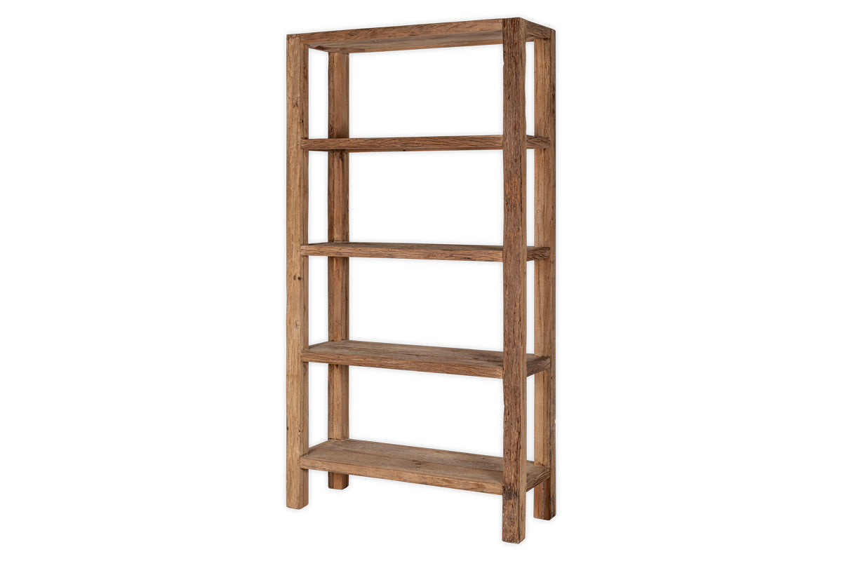 Étagère en bois recyclé Ibo - Naturel - Large