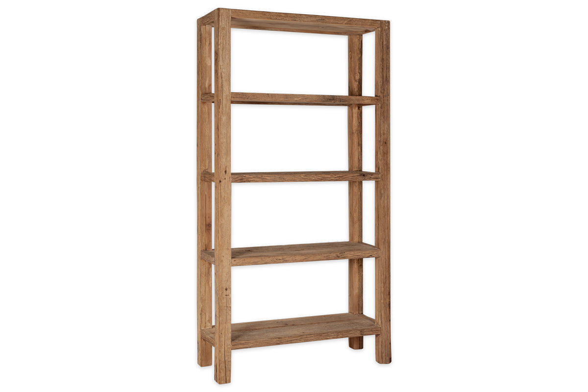 Étagère en bois recyclé Ibo - Naturel - Large