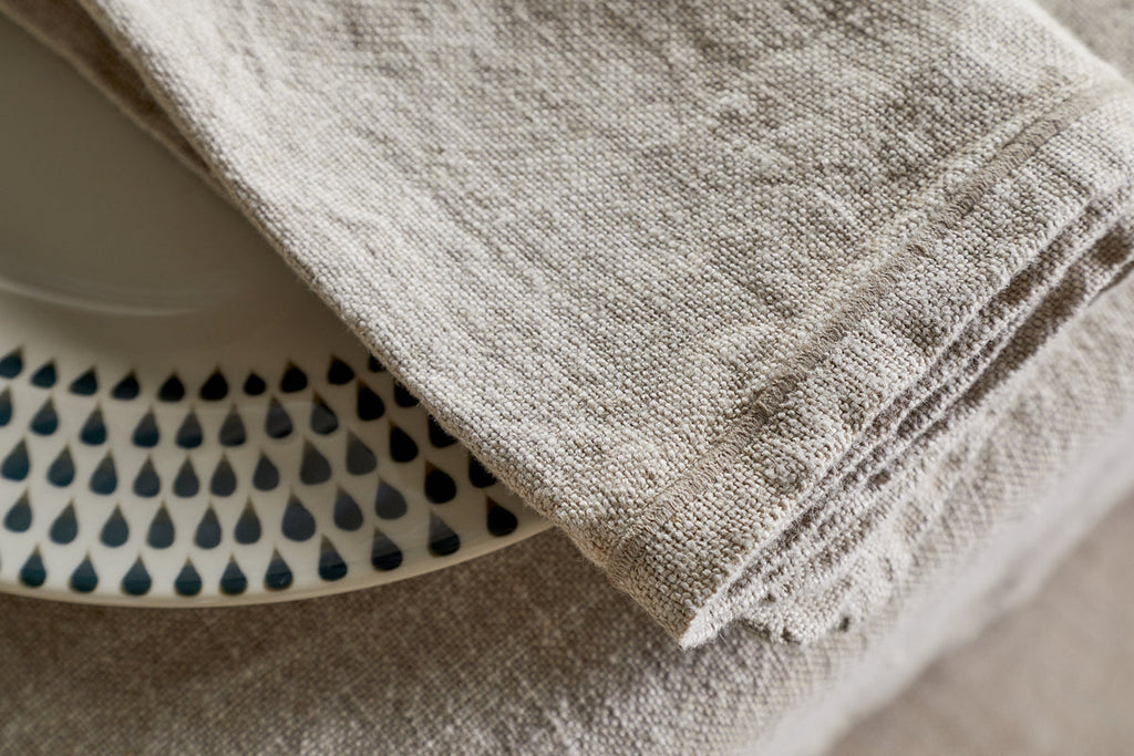 Serviettes en lin Junto - Naturel (lot de 4)