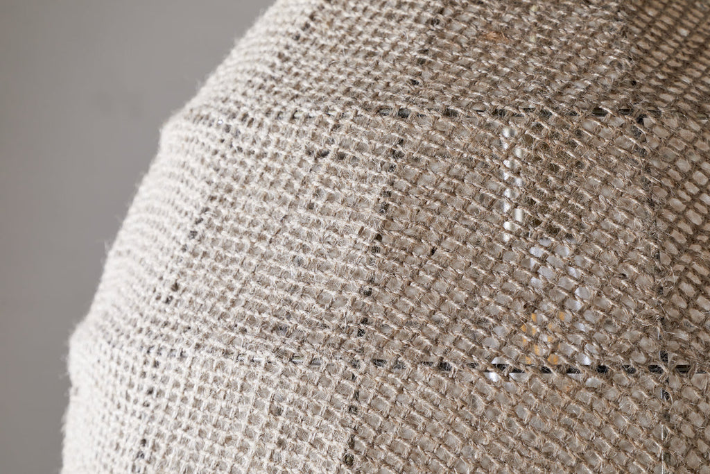 Pendentif en jute tissé Jahari - Naturel