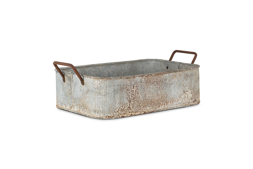 Bac à fleurs d'extérieur Japos - Zinc vieilli