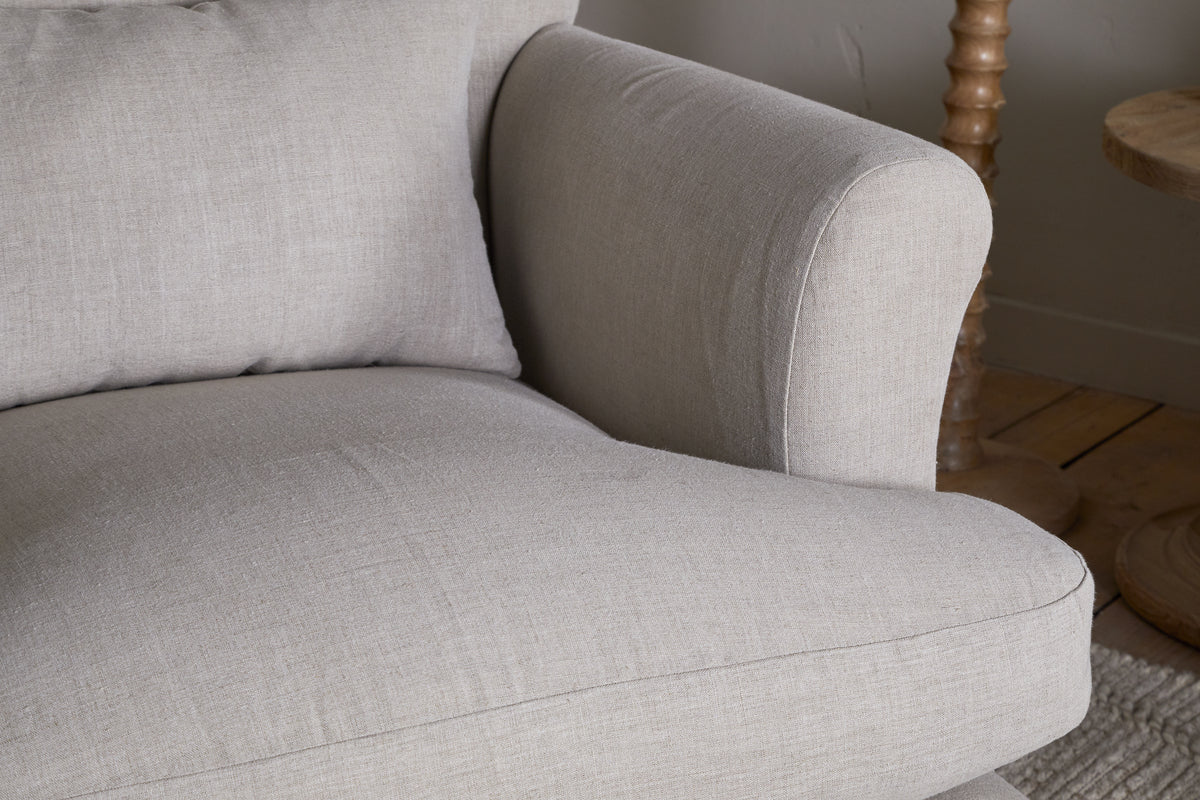 Fauteuil Kashi en lin - Naturel