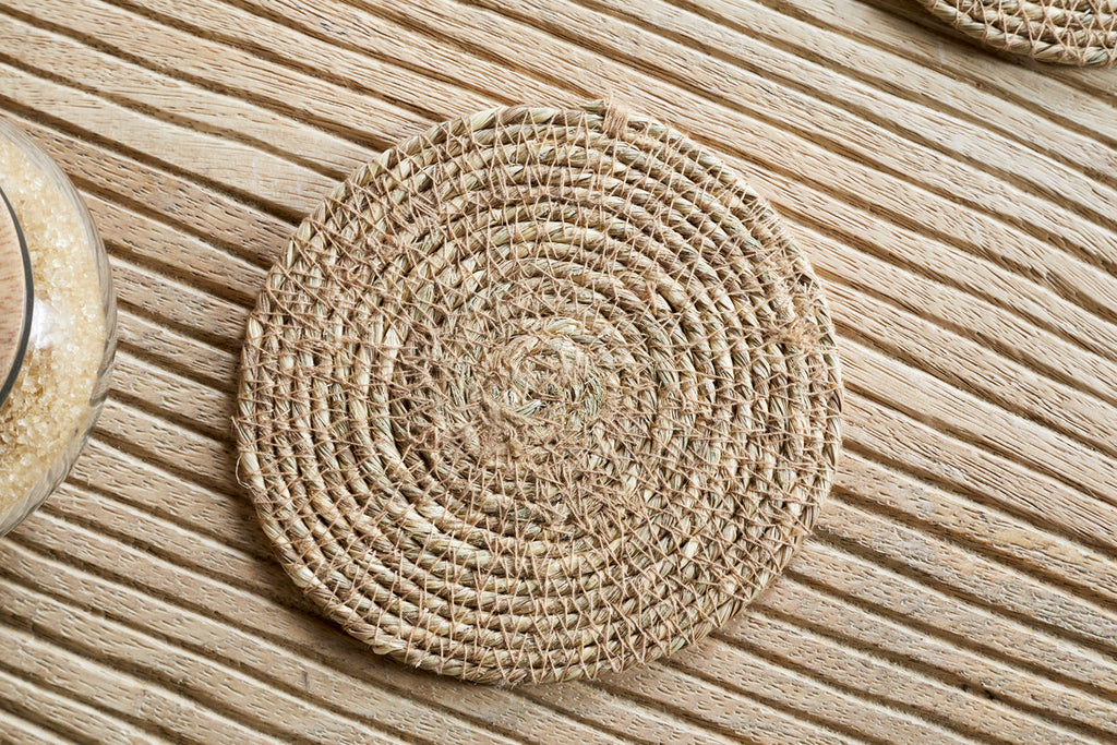 Sous-verres tissés Keso - Marron (lot de 4)