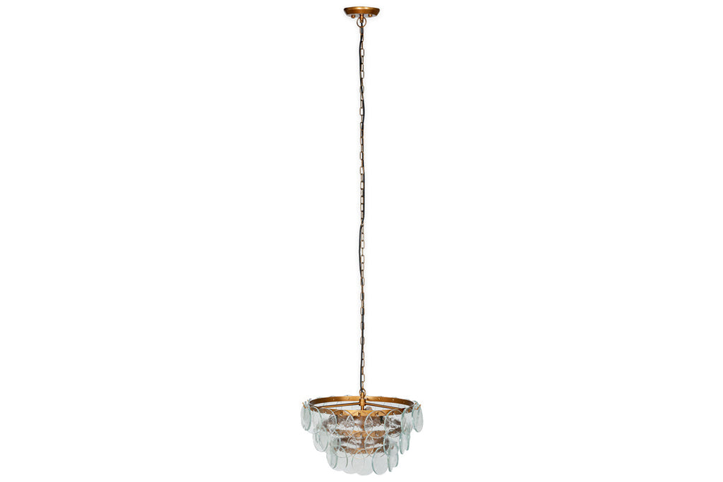 Lustre en verre recyclé Kagitha - Transparent