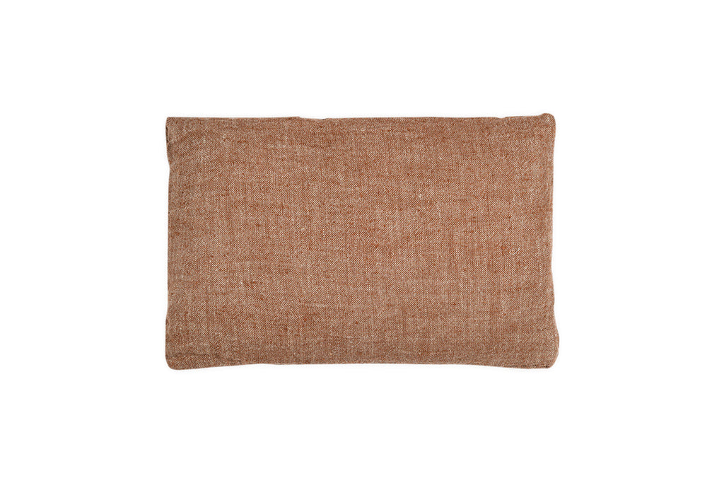 Housse de coussin en lin Kana - Rouille