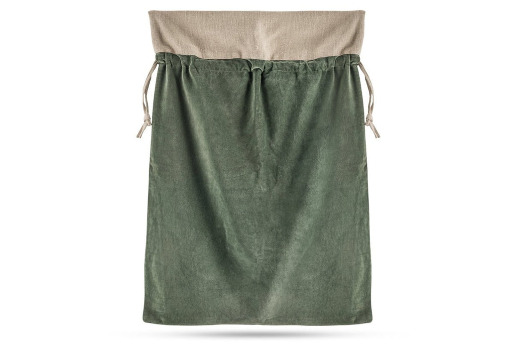 Sac en Velours de Coton Karru - Vert Forêt