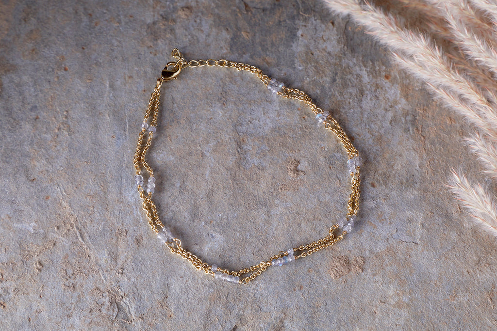 Bracelet de cheville Lavana - Labradorite