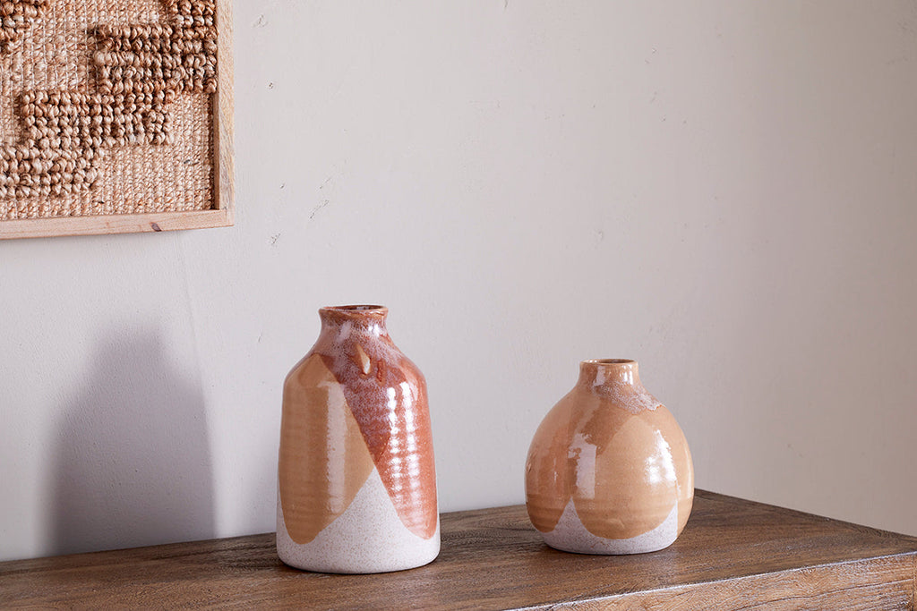 Vase en céramique Lucia - Mélange de terre cuite