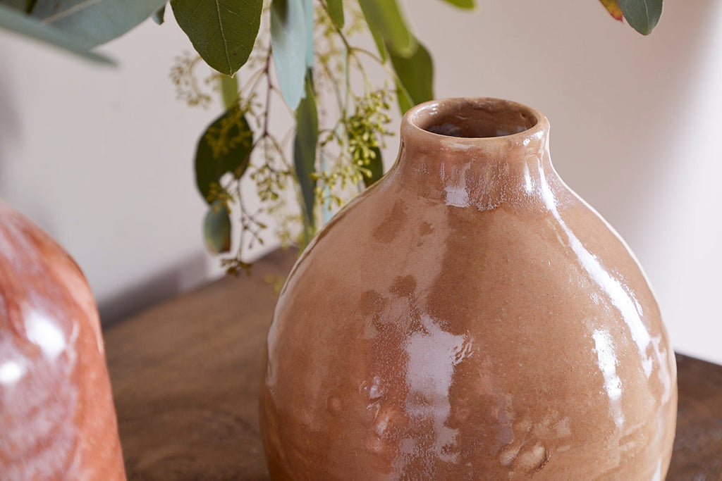 Vase en céramique Lucia - Mélange de terre cuite