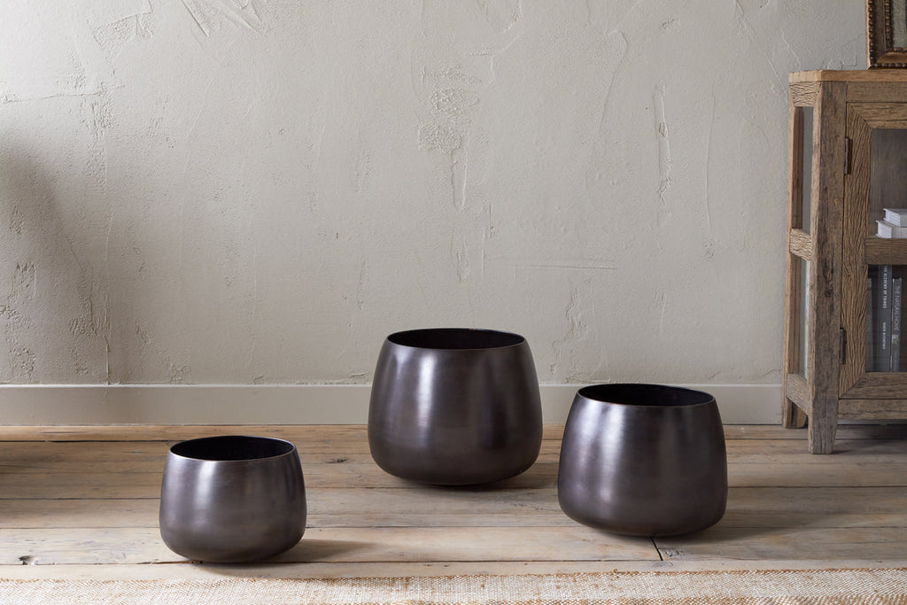 Pot de fleurs Maliki - Bronze vieilli