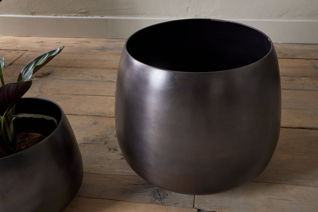 Pot de fleurs Maliki - Bronze vieilli