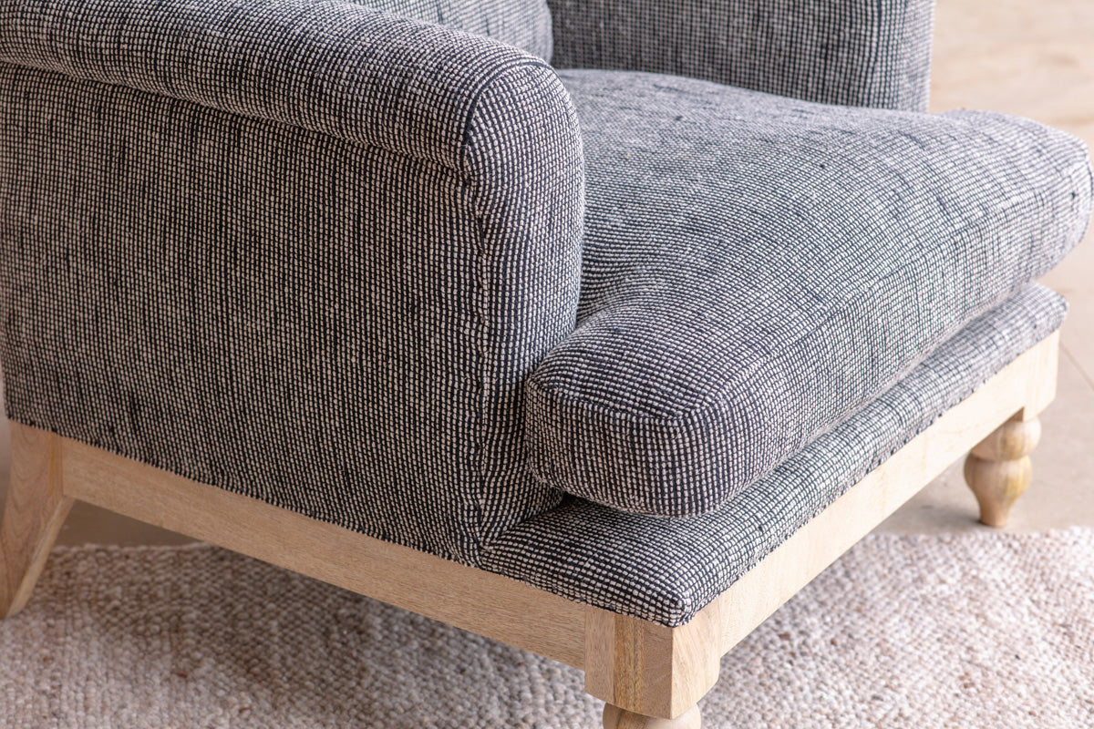 Fauteuil Maganda en coton - Anthracite