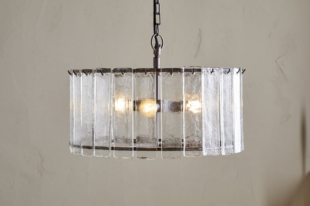 Pendentif Nauka Statement - Bronze vieilli et transparent