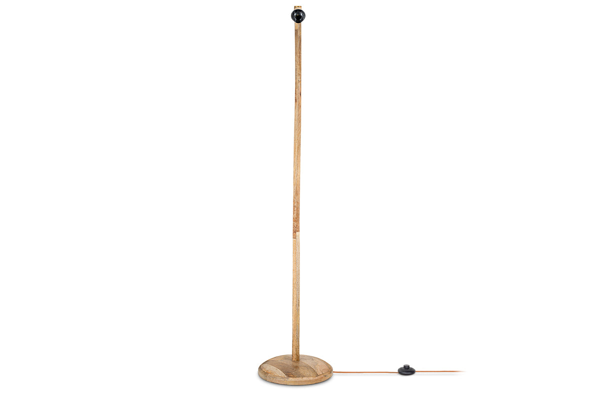 Lampadaire Namira en bois de manguier - Naturel