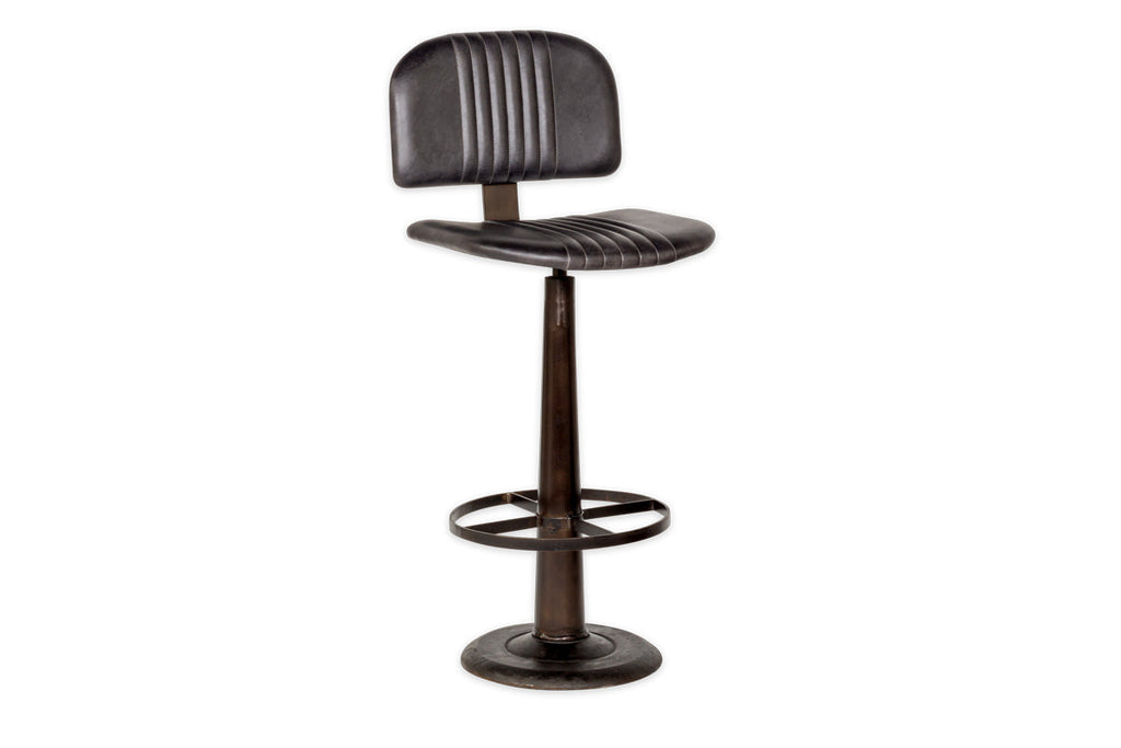 Chaise de bar Narwana - Noir vieilli