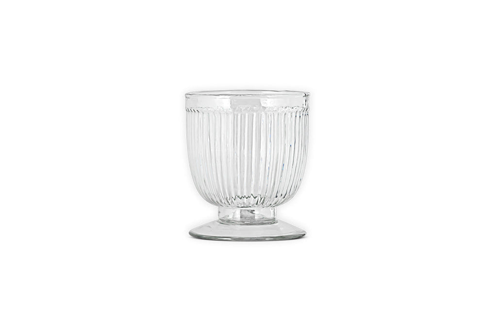 Bougeoir en verre recyclé Nia - Transparent